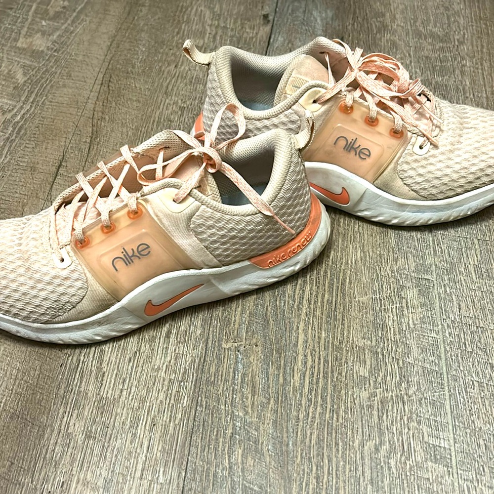 Nike women light coral sneakers (running shoes)